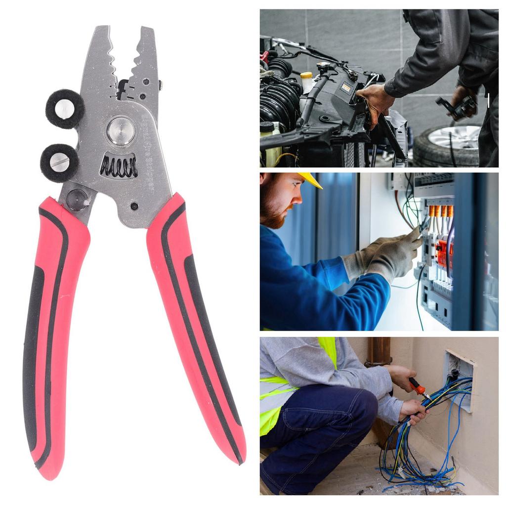 Optic Stripper Stainless Steel Blade PVC Anti Slip Handle Multifunctional  Wire Cutter Stripping Pliers Pliers