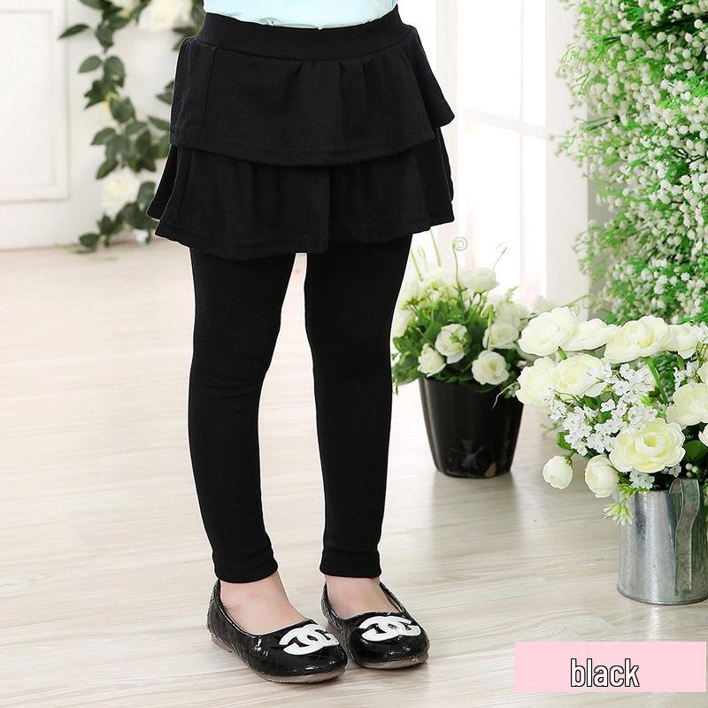 Girls' Multi-Color Elastic Skirt-Pants - Spring and Autumn Korean Style Children's Wear
