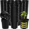4/5/6inch Nursery Pots with Drainage Hole Thickened Plants Nursery Seeding Cup Grow Box Seed Starter Pot Garden Potted Container