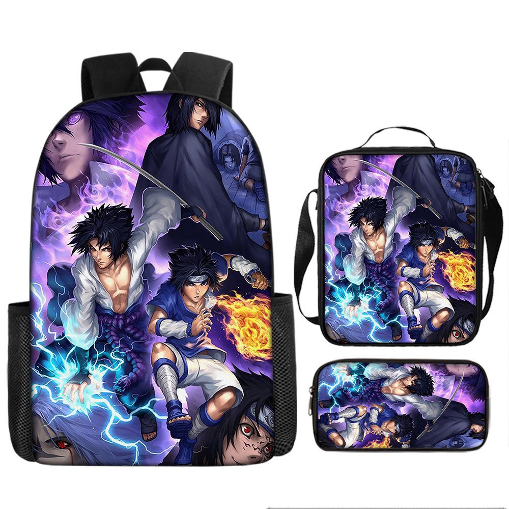 Naruto NARUTO Student School Bag 3D Digital Cartoon Printed School Bag Grade 3-6 Backpack