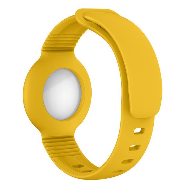 Custodia per Apple AirTag Cinturino in Silicone Air Tag Braccialetto Anti-smarrimento Copertura Protettiva per Bambini Localizzatore Tracker Cinturino per Orologio