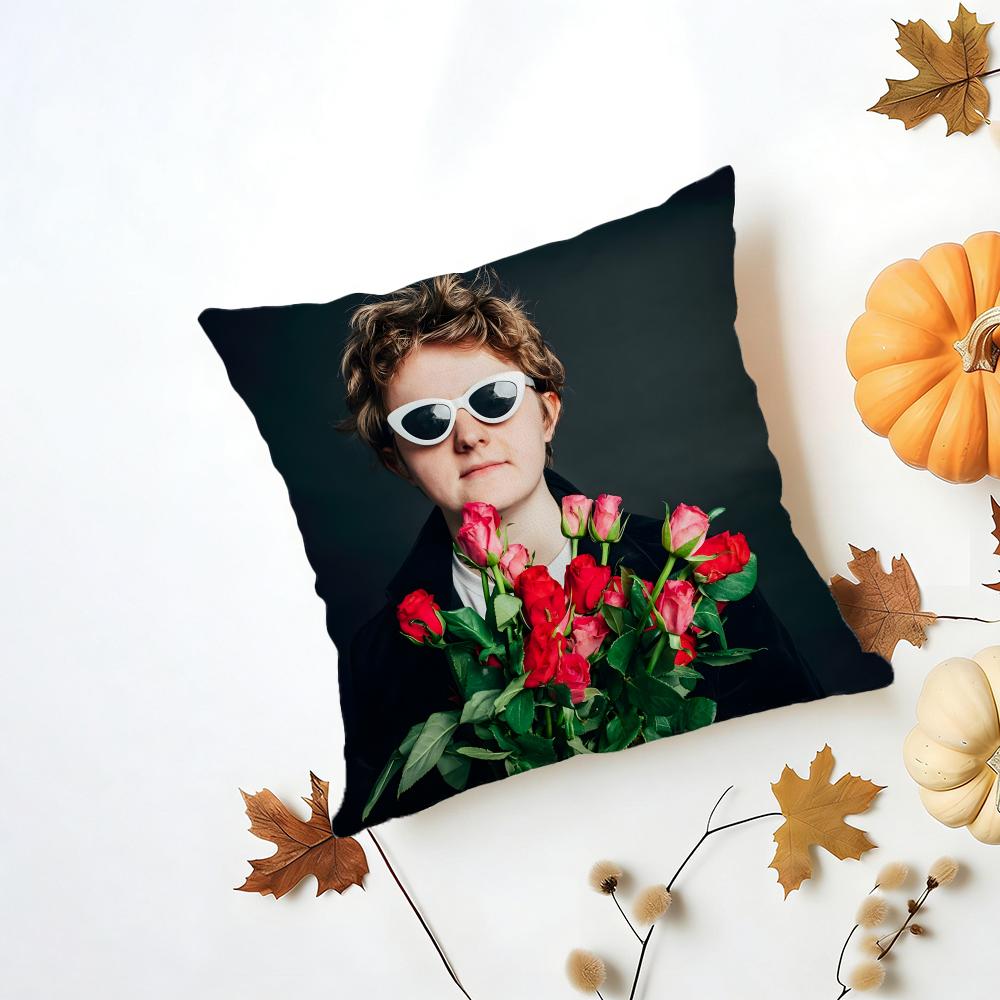 Intense POP Singer LLewis Capaldi Cushion Cover Washable Linen Pillowcase Soft  for Daily Sofa Bed Home Room Decor