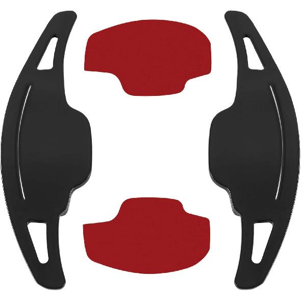 Black Aluminum Steering Paddle Shifter Extension Cover Trim Interior Accessories For Chevy Chevrolet Camaro 2012 2013 2014 2015