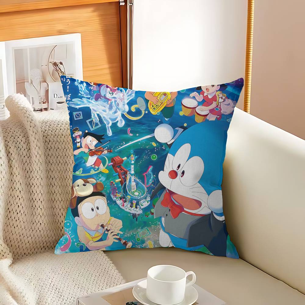 Classic Children Anime D-Doraemon Pillow Gift Home Office Decoration Bedroom Sofa Car Cushion Cover Case 45x45