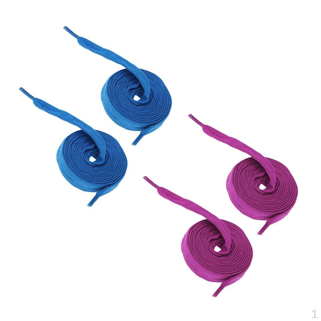 

2 пары роликовых шнурков для коньков, шнурки для катания на коньках, украшение для обуви - Синий