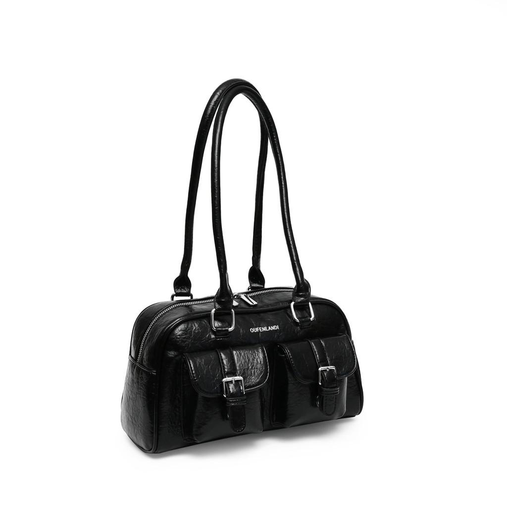 IELGY Retro Underarm Bag Portable Bowling Bag Large Capacity One Shoulder