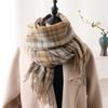 Windproof Winter Plaid Scarf Thick Warm Women Wrap Shawls Fashion Long Tassel Scarves