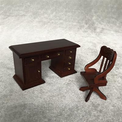 (H0826)Miniature?Vintage Desk Chair 1:12 Mini Dollhouse Cute House Mini Vintage Furniture
