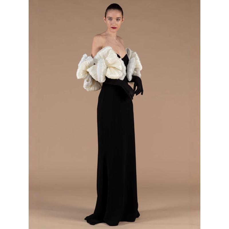 Women's celebrity style new hip bandage dress temperament elegant fashion splicing one-word shoulder dress