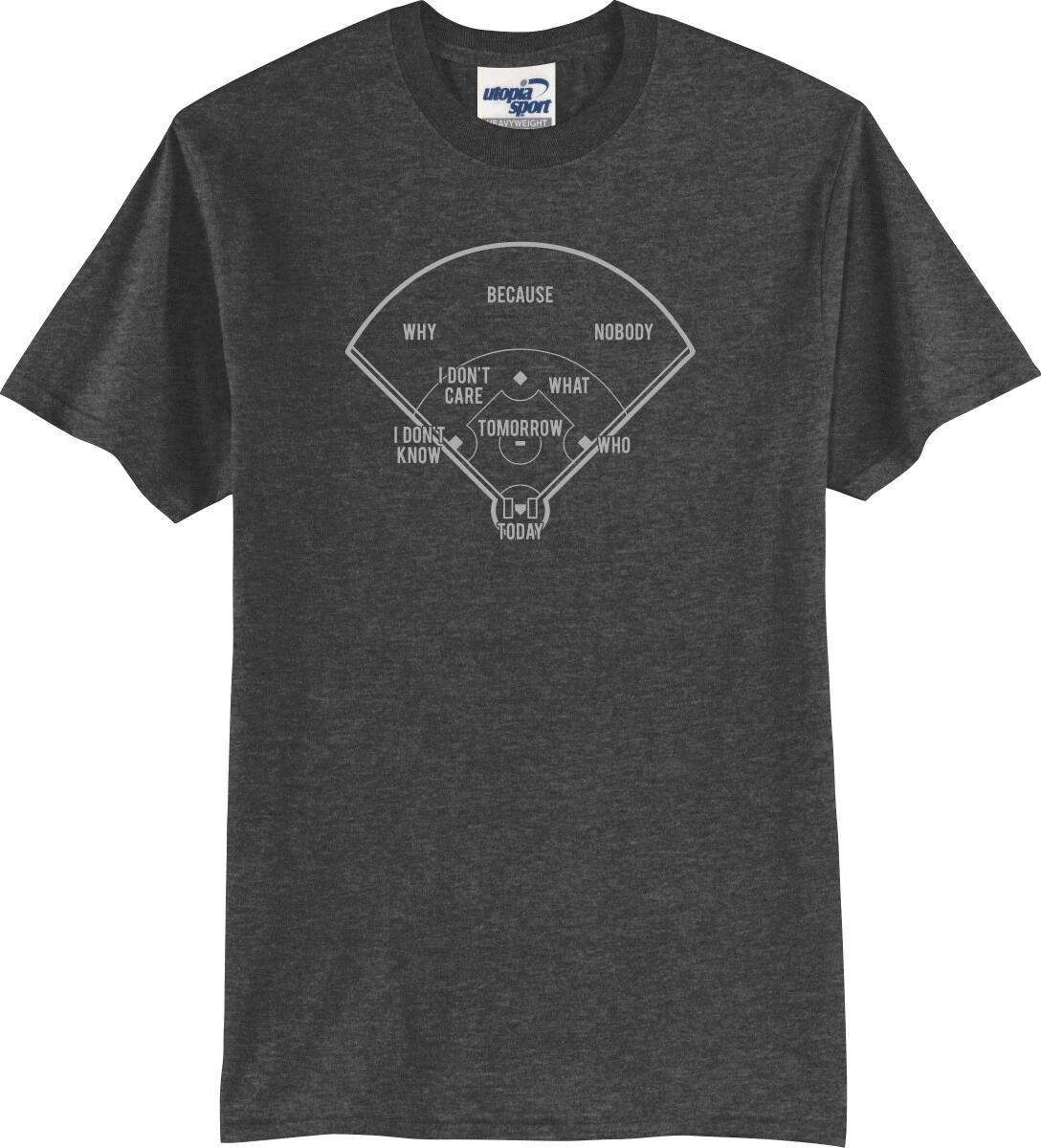 

Who s On First Diagram Funny Unisex T shirt (S-5X) 4XL