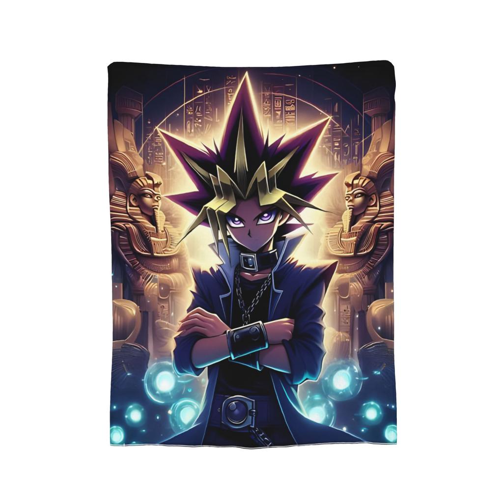 Yu-Gi-Oh!  Velvet Throw Blanket Japanese Anime Manga Aesthetic  Blanket for Bed Travel Soft Quilt,