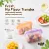 With Handle 1000ML Silicone Fresh-keeping Bag Odor-Proof Sealed Bag  Home Kitchen