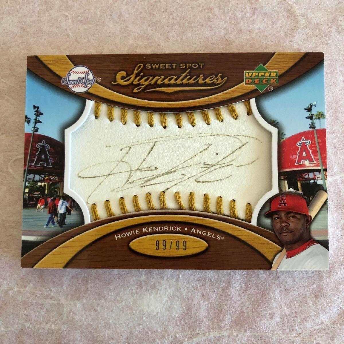Used MLB HOWIE KENDRICK ANGELS UPPER DECK Card 99/99