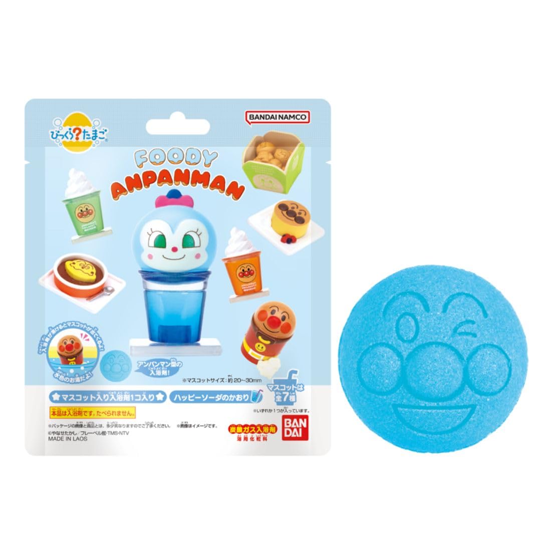 

7 Anpanman Museum Limited FOODY Foodie Bikkura Яичный шарик для ванны [Полные типы] светло-синий