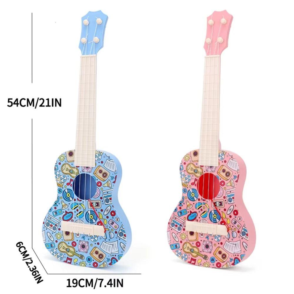 4 Strings Simulation Ukulele Toy Animal Musical Instrument Toy Children Guitar Toy  Play Activity