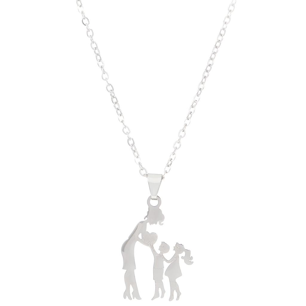 New product factory direct sales Mama mother stainless steel letter necklace Mother's Day jewelry women's wholesale