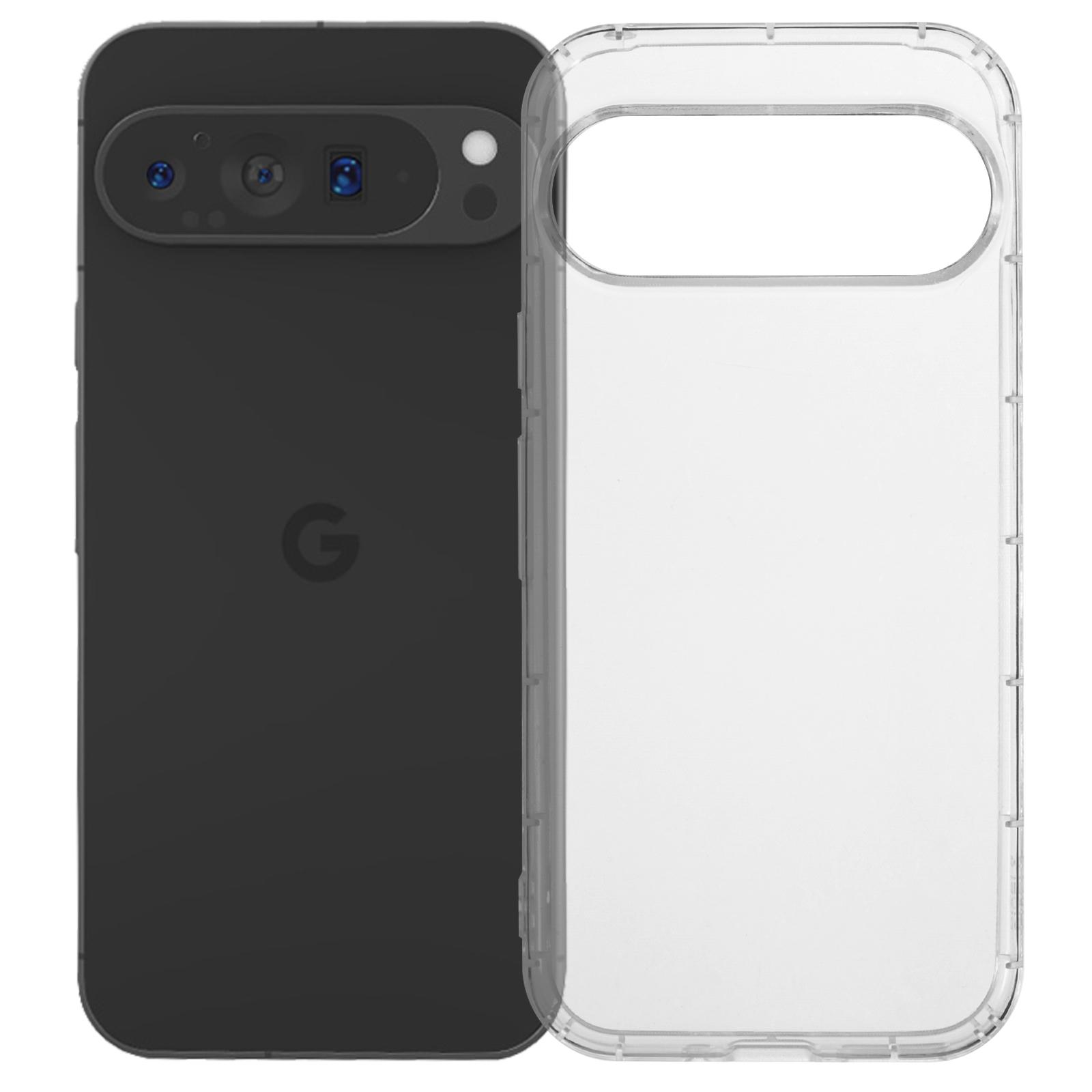 

Для Google Pixel 9/9 Pro ТПУ чехол Защита от царапин Ультрапрозрачная накладка на телефон (Большое отверстие для задней линзы) A