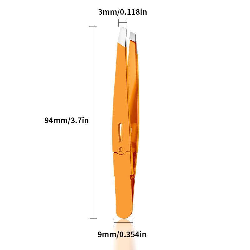 Preclslon Slanted Eyebrow Tweezers - Stainless Steel Eyebrow Cllp - Halr RemovalTweezers - Beard Removal Speclal Slanted Eyebrow