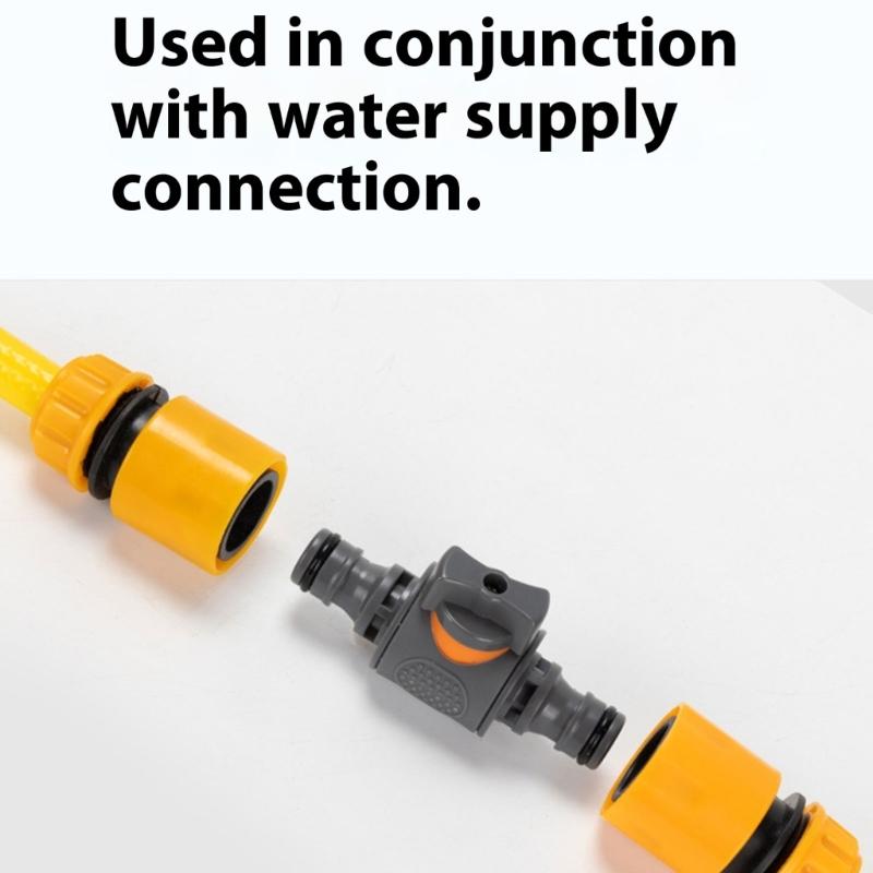 Garden Hose Shut Off Coupler Quick Connection Coupler with Shut Off Valved Garden Hose Coupler Hose Connector Pipe Joiner