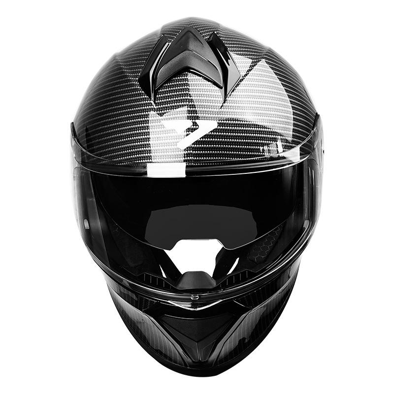Cross-border DOT Certified Full Face Motorcycle Helmet for Men and Women, Trendy Four Seasons Riding Gear