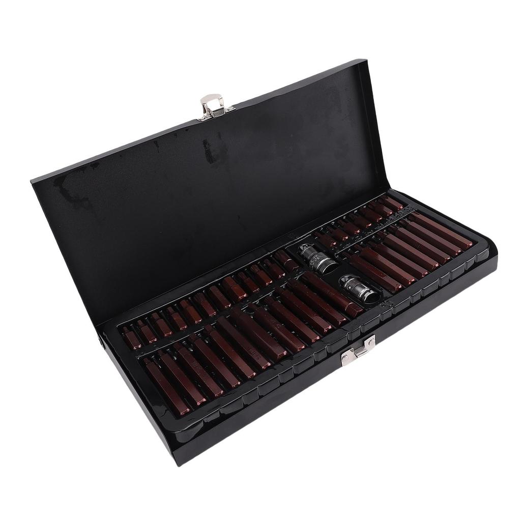 40Pcs Bit Socket Set Star Hex 3 8in Cr V S2 Alloy Steel High Torsion for Automotive Mechanic