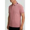 Men Contrast Collar Short Sleeve Polo Shirt Casual Top