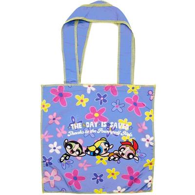 Small Planet The Powerpuff Girls Flat Tote Bag PU 205388 Powerpuff The Powerpuff Girls