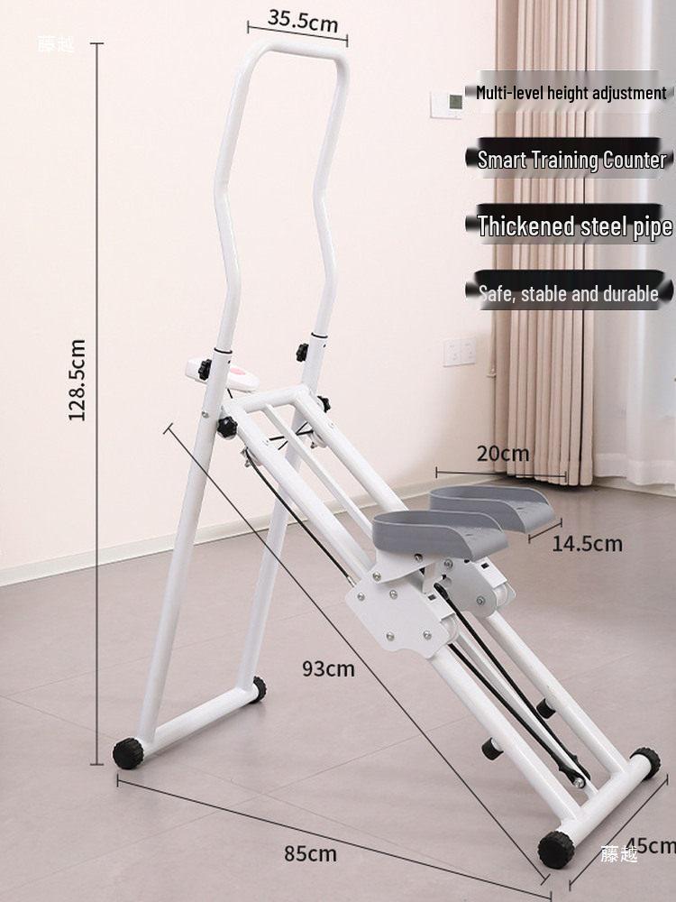 Multi-functional Home Stair Climber & Stationary Bike: Compact Fitness Equipment for Climbing and Cardio Workouts