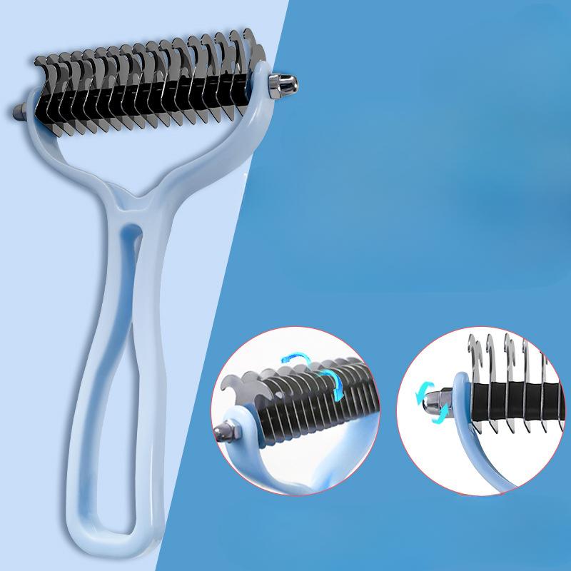 Pet Hair Remover Brush Dogs Fur Trimming Pet Grooming Tool For Matted Long Hair Curly Pet Deshedding Cat Brush