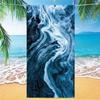 Vibrant Multicolor Fluid Art Towel, Soft Compact Towel, Fast Drying Ultra Absorbent, Ideal for Summer Yoga Gym and Daily Use