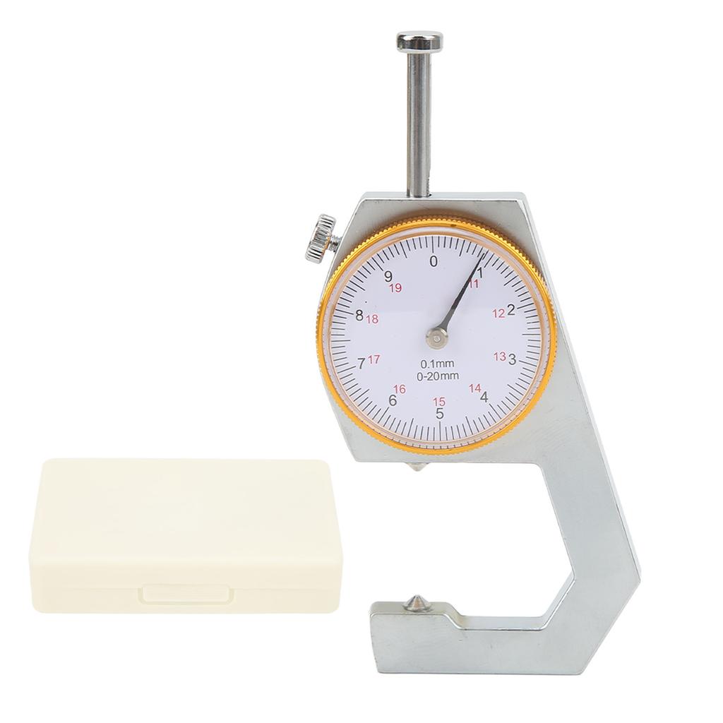 Thickness Gauge Micrometer Meter Cone Head 0‑20mm 0.1mm Resolution Measuring Tool for Paper Film