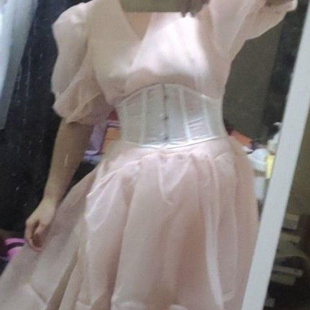 Mesh Tummy Control Shapewear Abdominal Lace Flower Training Belt Sweet Waist Trainer Belt  Women