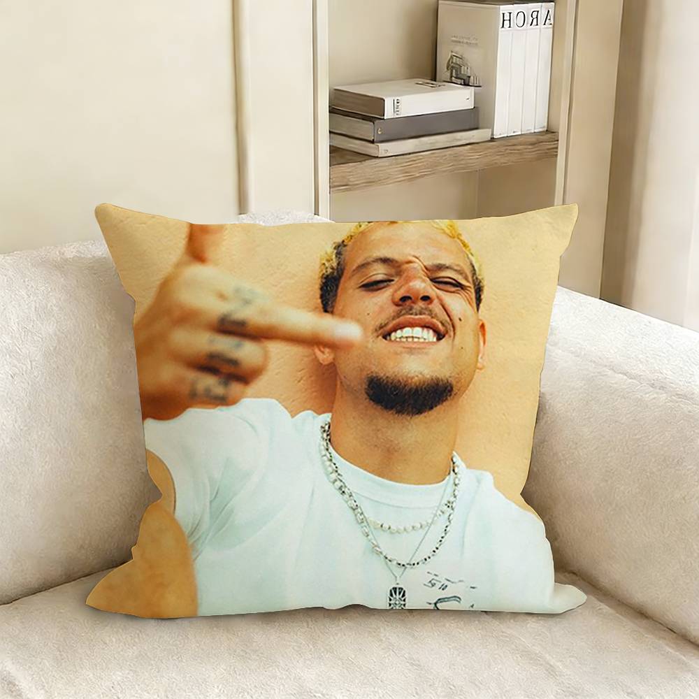 PLK French Rapper Pillow Case Living Room Sofa Cushion Cover Suitable For Home Bedroom Room Decoration