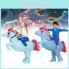 Inflatable Blue Unicorn Costumes Adults Child Christmas Halloween Dress Up Gift