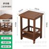 Modern Bamboo&Wooden Plant Stand-Living Room Corner Shelf with Storage Multi-Tiered Flower Pot Holder for Balcony & Indoor Decor