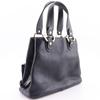 BVLGARI Maxi Rettale Handbag 2WAYShoulder black leather Women Used