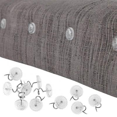 10/20/30/40/50/60/70/80/90/100Pcs Upholstery Twist Pins with Clear Heads Hold Furniture Sofa Couch Covers Slipcovers Bedskirts Other Fabrics Fixing