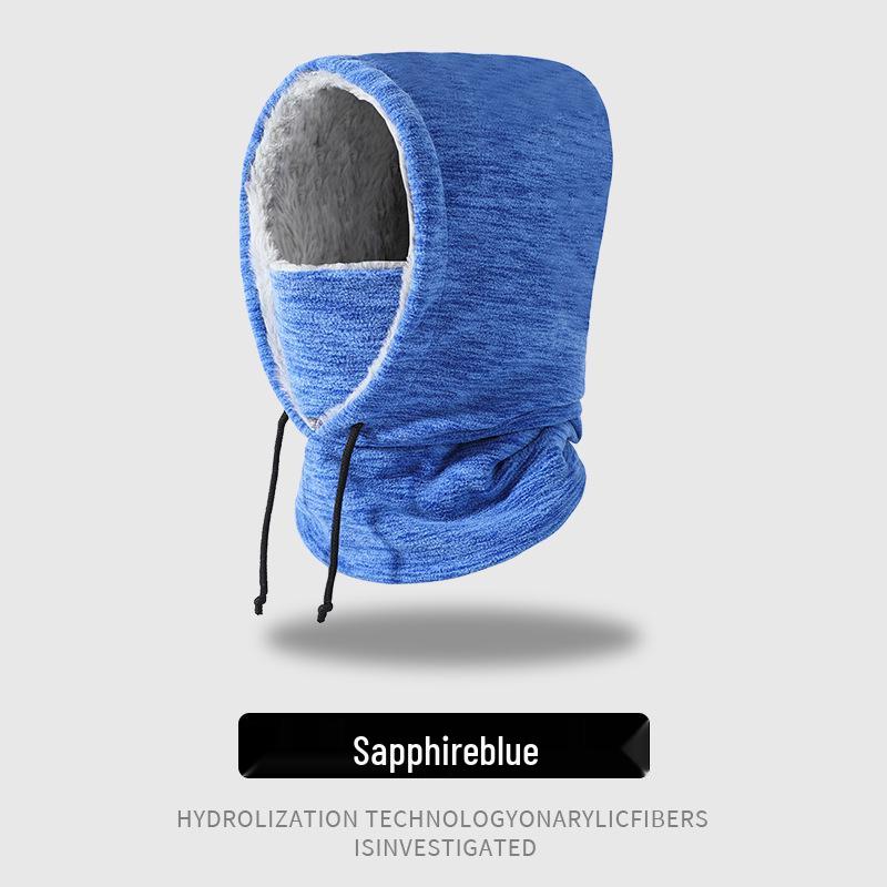 Women's Ionic Warm Cycling Hat and Scarf Pullover for Autumn and Winter Outdoor Skiing