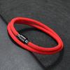 Nový minimalistický náramek s řetízkem 4 mm pro muže z nerezové oceli s magnetickým zapínáním Dvojitý látkový náramek Pulsera Hombre Dárek pro něj