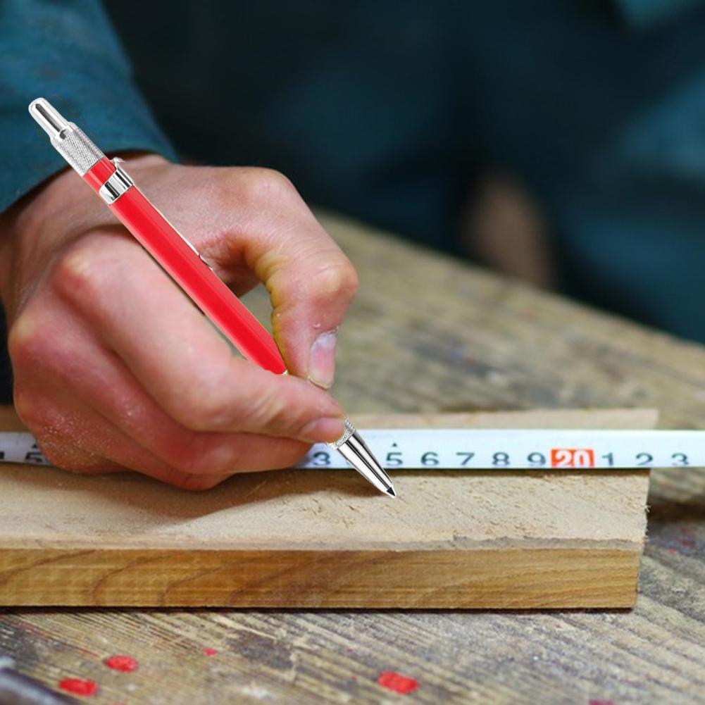 Welding Pencil with 12PCS Streak Refills Metal Welding Marker for Steel Construction Woodworking for Metal Work