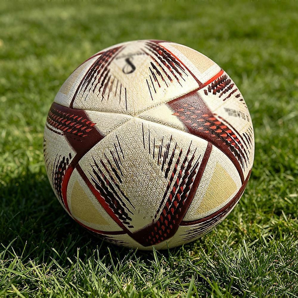 Pallone da Calcio Marrone Coppa del Mondo Qatar 2022 per Allenamento con Borsa per Pallone, Portachiavi, Regalo