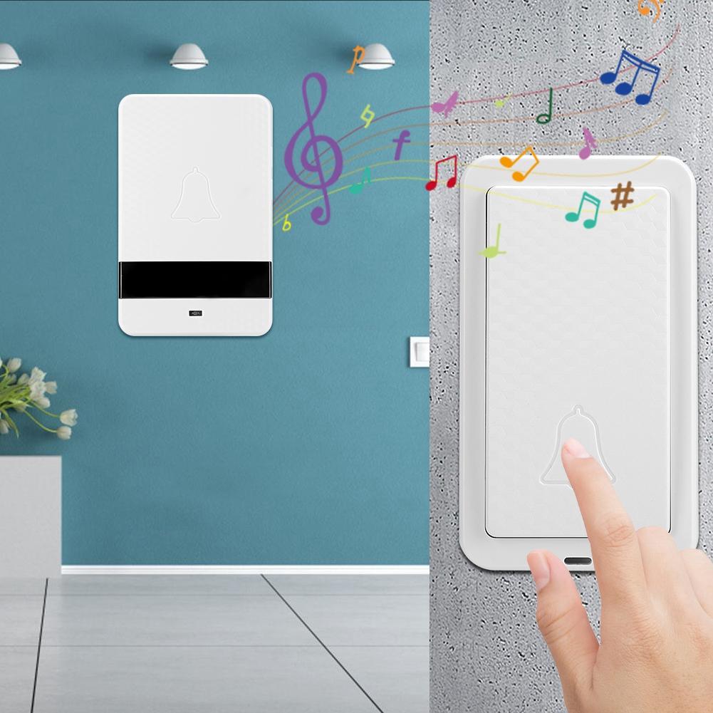 Self Powered Battery Free IP68 28 Chime Wireless Security Doorbell(Model A )