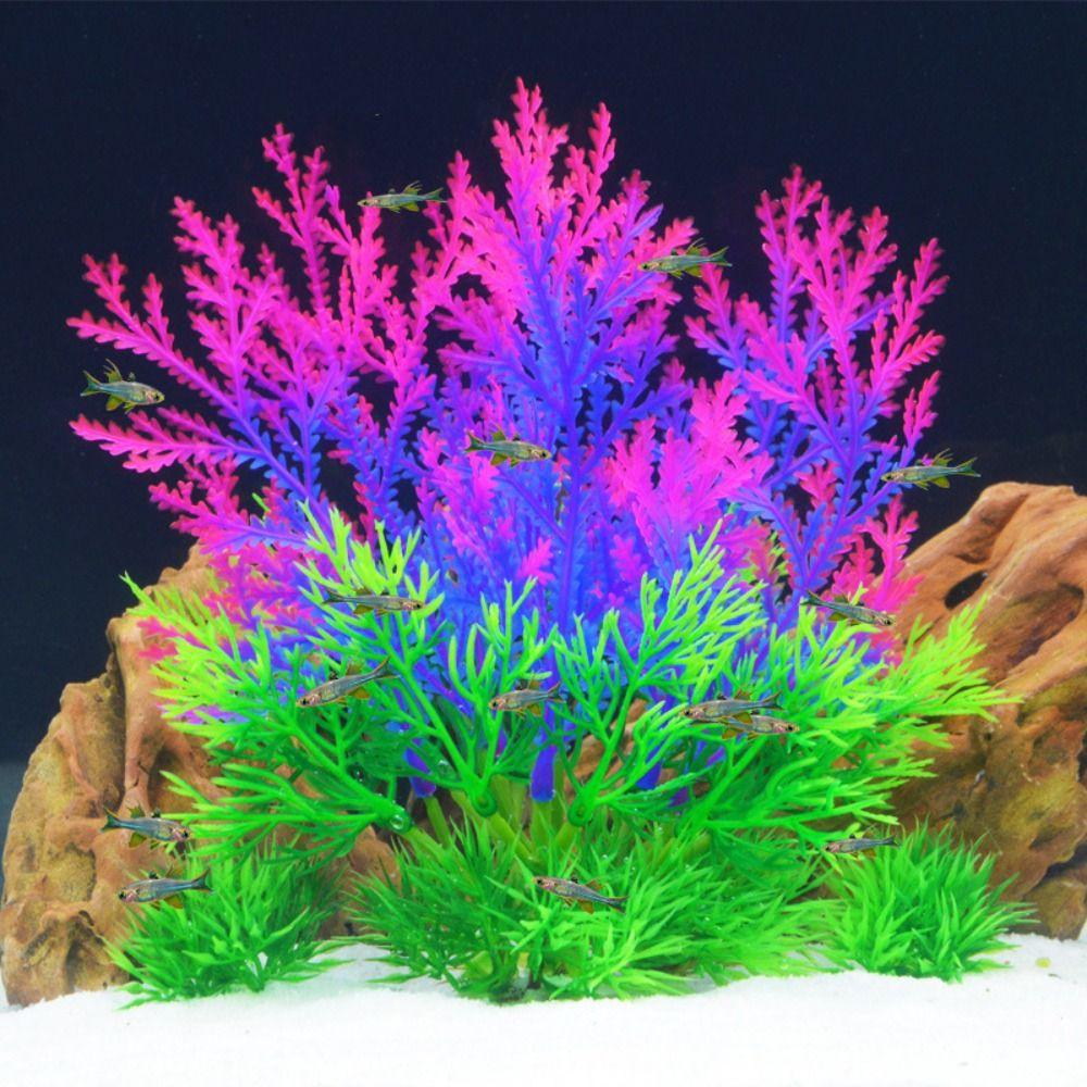 2pcs Simulated Aquatic Plants Creative Artificial Seaweed Water Grass Crafts Fake Grass  Props