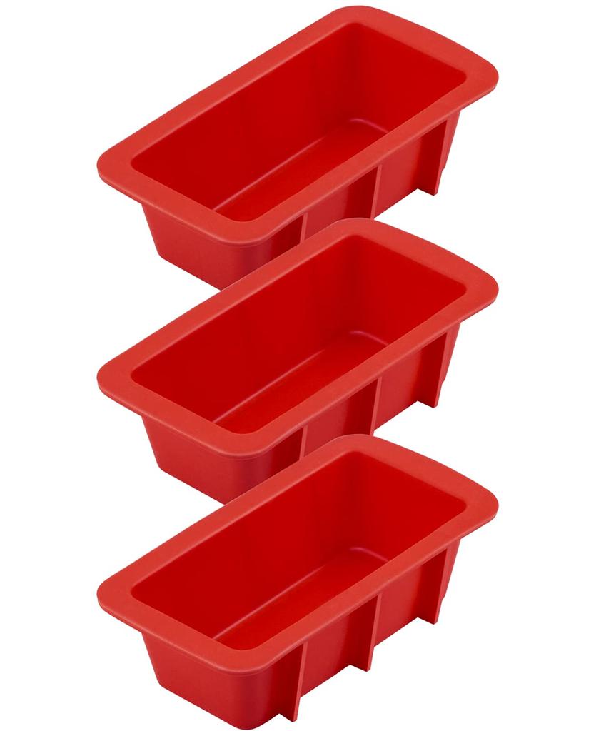 Silicone Bread and Loaf Pans Non-stick  Flexible Silicone Baking Molds for Homemade Breads, Cakes, Meatloaf, Brownies