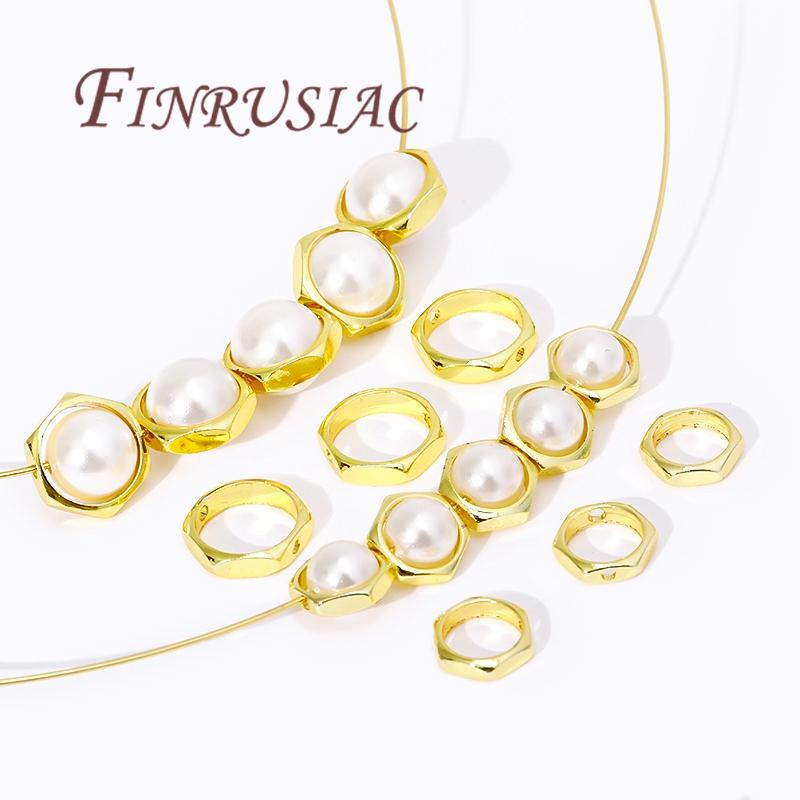 14K Gold Plated Circle Frames,Bead Frame,Bracelet Making Supplies,Jewelry Accessories,Spacer Beads Connectors