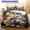 3pcs Haikyu Bedding Set Duvet Cover Closure Includes 1 Duvet Cover & 2 Pillowcases, Soft and Comfortable for All Seasons.