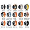 Compatible with Apple Watch 8 Ultra Double Buckle Silicone Ocean Band