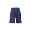 Solid Color Comfortable Mid-Rise Pocket Casual Shorts Unisex Shorts Blue 464822-66