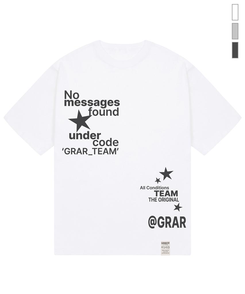 GRAVER [Unisex]No Message Short Sleeve T-Shirt_3Color