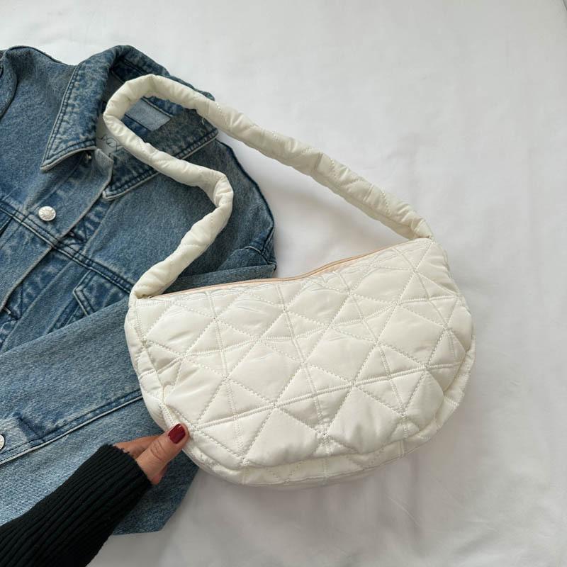 Trendy Black And White Oxford Cloth Tote Bag For Women Stylish Casual Crossbody Bag